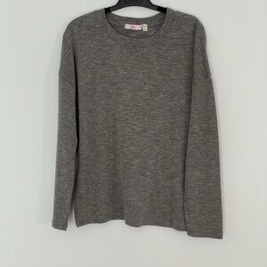 Holt Renfrew /HR2 Woman Grey Crew Neck Jersey Sweater Size M